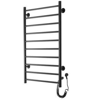 Полотенцесушитель электрический Domoterm Аврора DMT 109-10 50x90 EK R чёрный